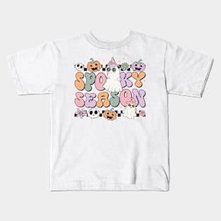 spooky season ghost Kids T-Shirt